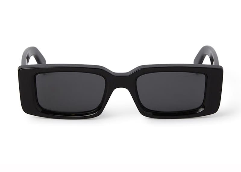 OFF-WHITE Arthur Rectangle Sunglasses Black/Dark Grey (OERI127S24PLA0011007-FR)