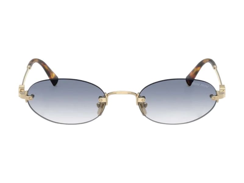 Miu Miu Logo Sunglasses Indigo (0MU A54S ZVN80O)