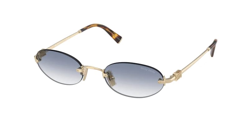 Miu Miu Logo Sunglasses Indigo (0MU A54S ZVN80O)