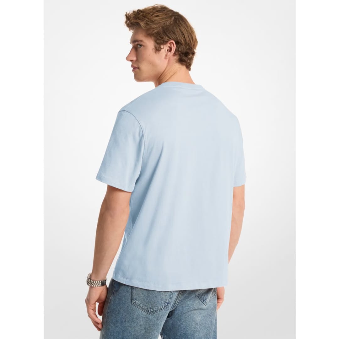 Michael Kors Logo Cotton T-shirt PASTEL BLUE