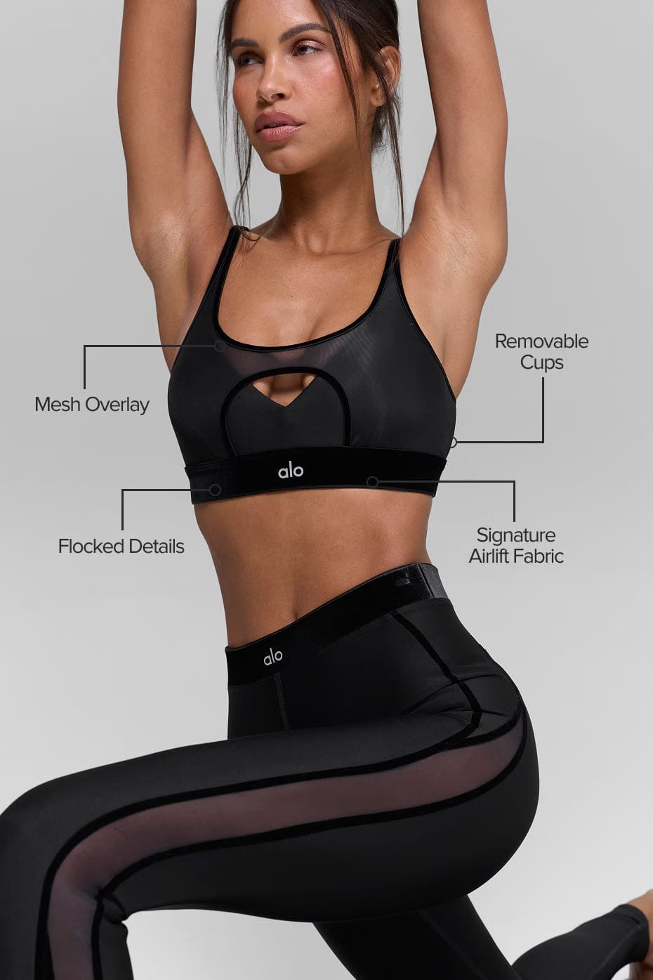 Alo Yoga Women'S Airlift Moonlight Bra
