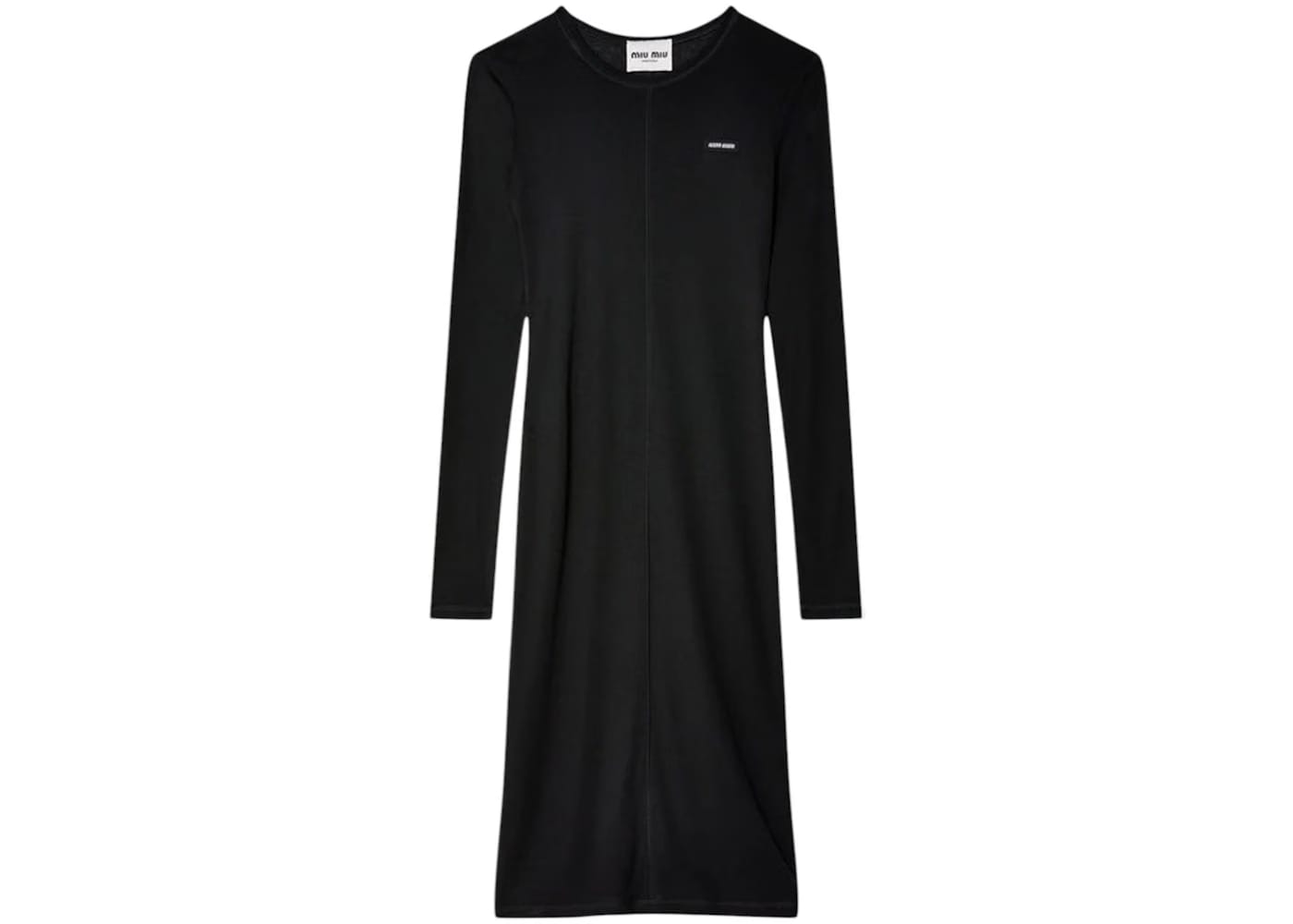 Miu Miu Silk Jersey Dress Nero