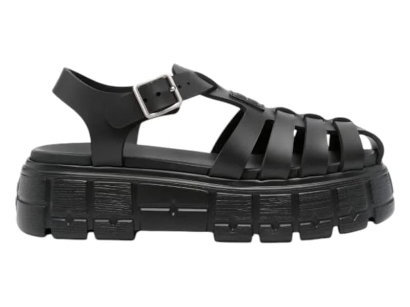 Miu Miu Soft Cage Sandal Nero (Women's)