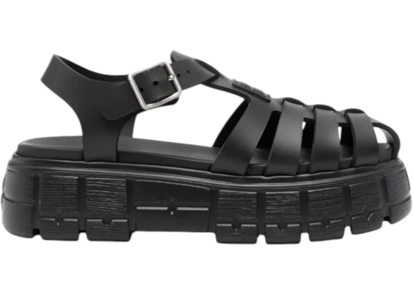 Miu Miu Soft Cage Sandal Nero (Women's)