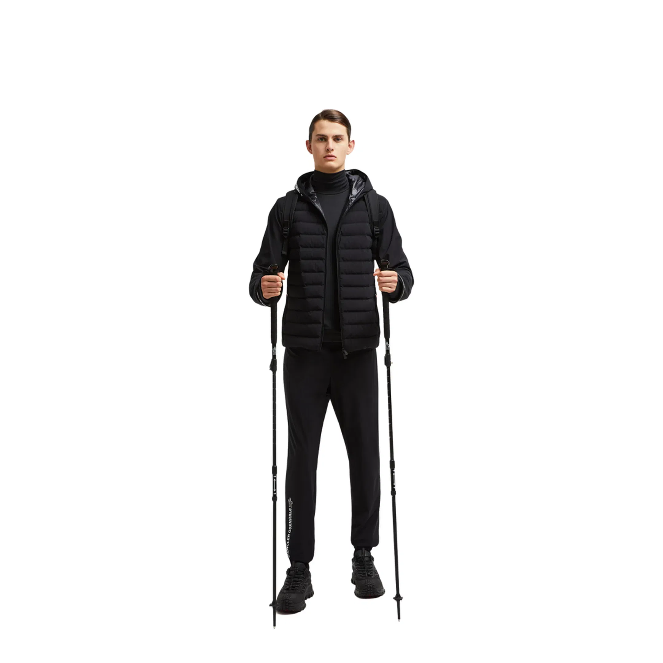 Man's Nylon Jogging Pants Black