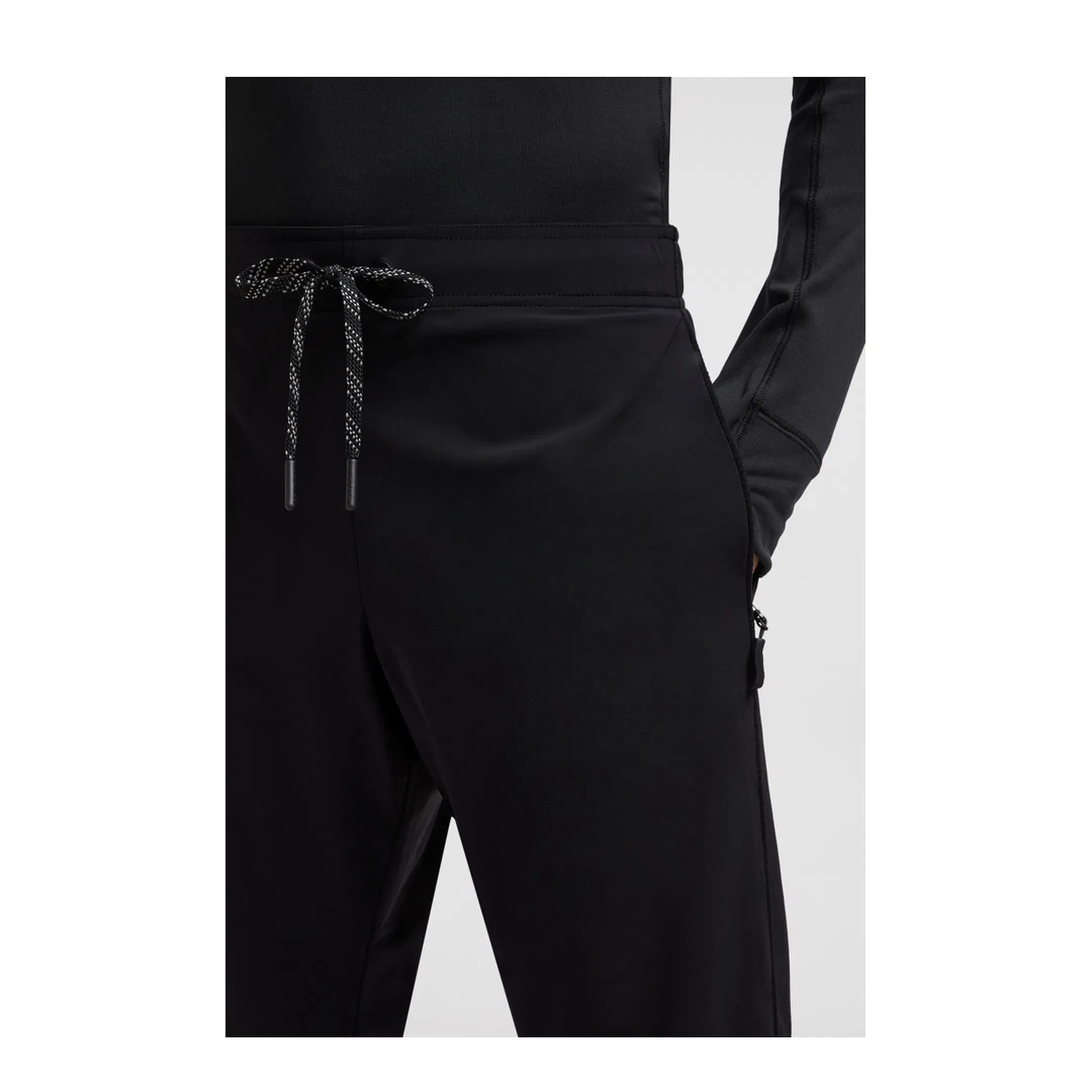 Man's Nylon Jogging Pants Black