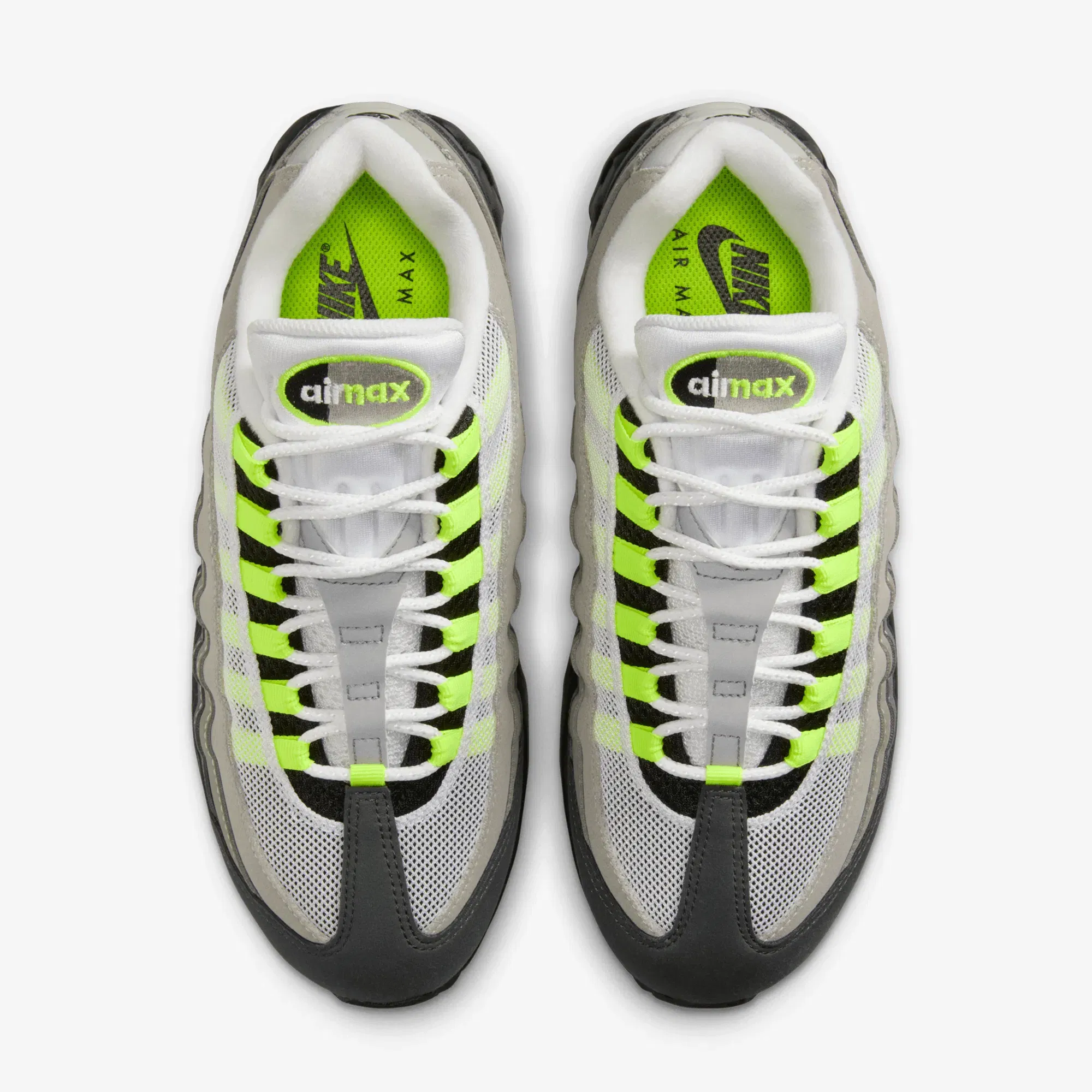 Nike W AIR MAX 95 BIG BUBBLE { BLACK/NEON YELLOW/ANTHRACITE/LT GRAPHITE