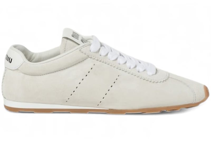 Miu Miu Plume White Suede Gum (Women's)