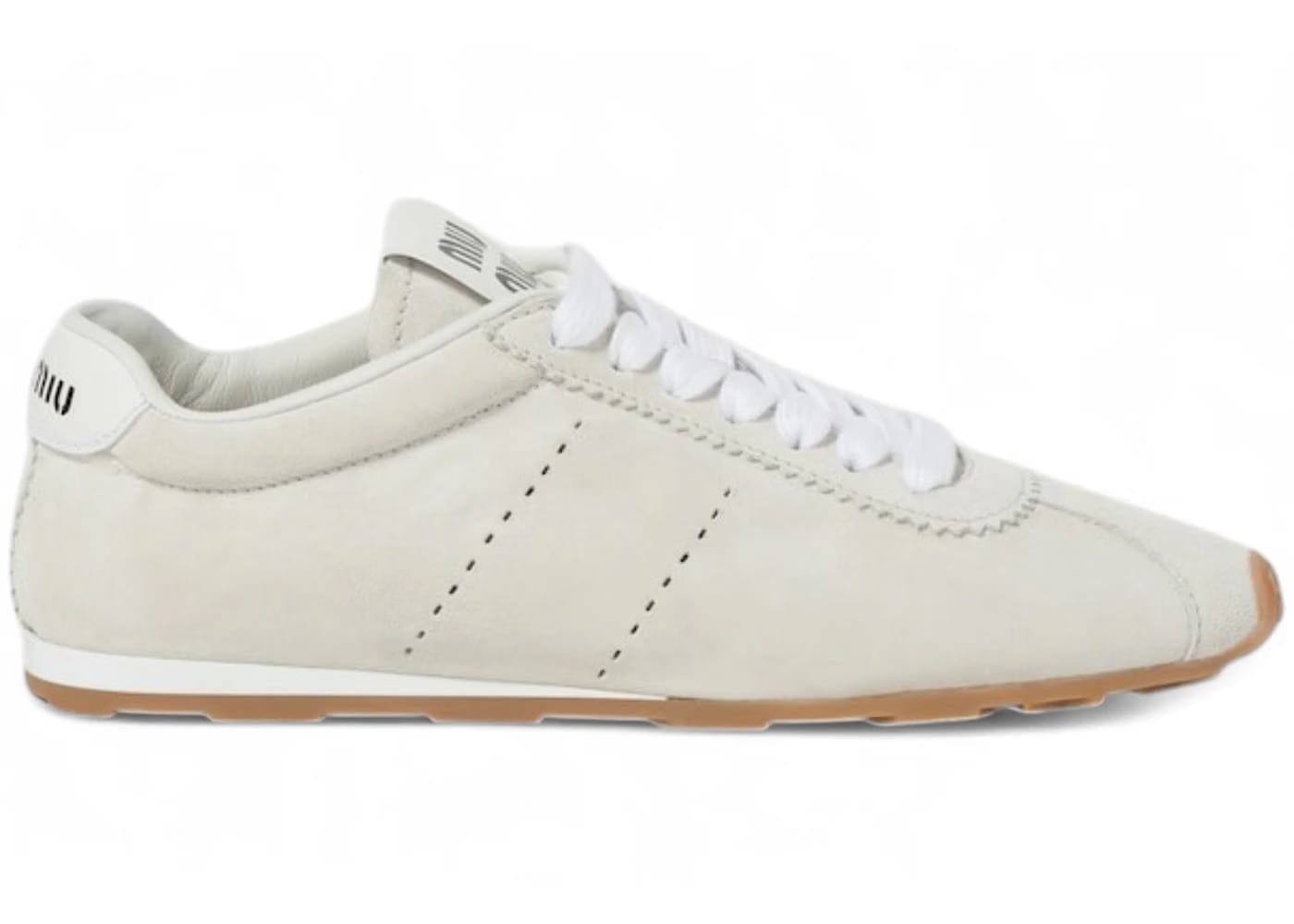 Miu Miu Plume White Suede Gum (Women's)