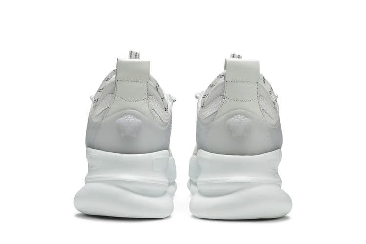 Versace Chain Reaction White Mesh Rubber Suede