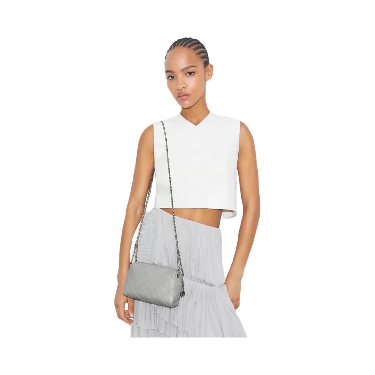 Tory Burch Fleming Soft Crossbody Bag Gray