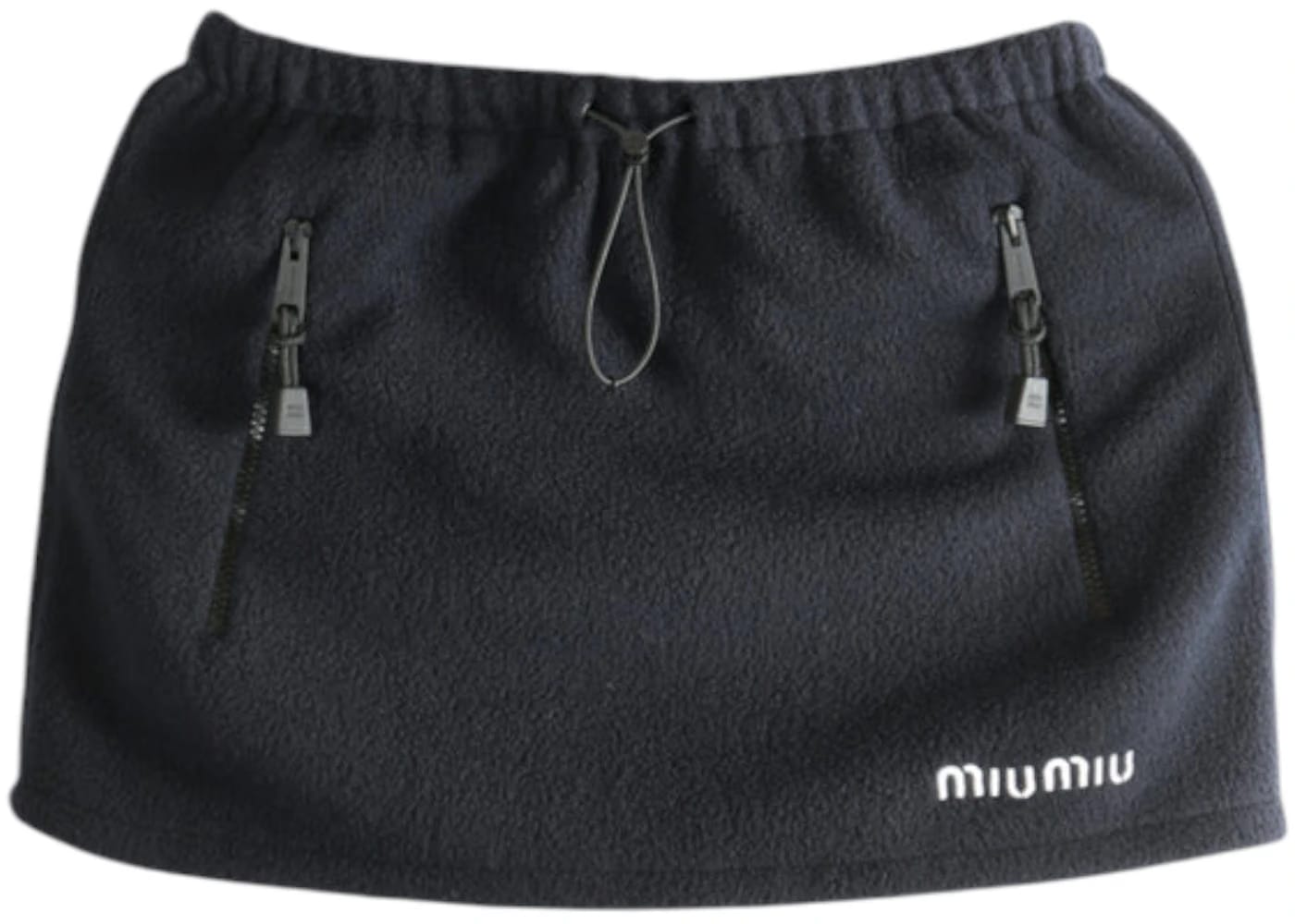 Miu Miu Pile Gonna Skirt Navy