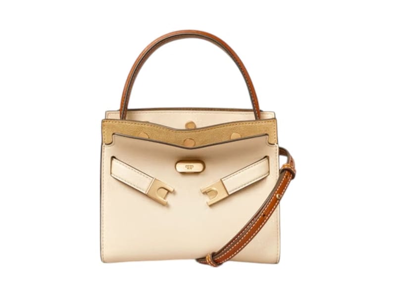 Tory Burch Lee Radziwill Petite Double Bag New Cream