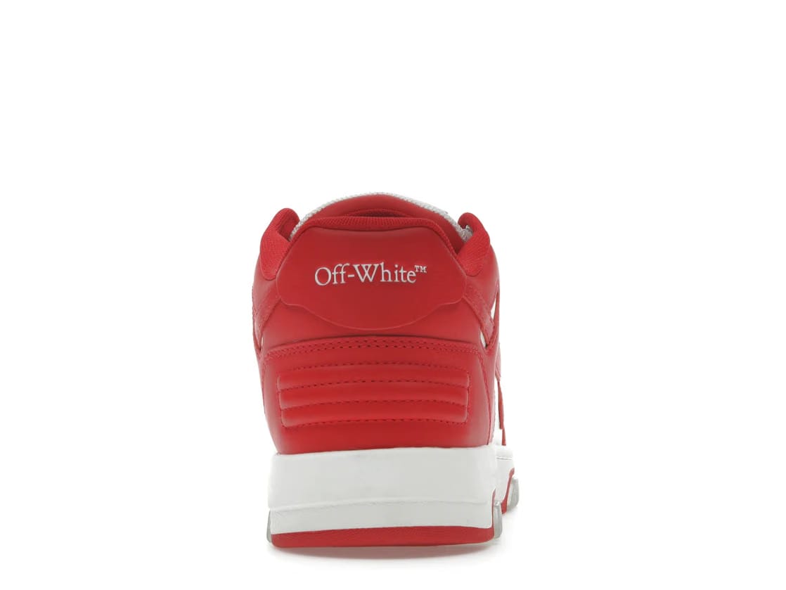 OFF-WHITE Out Of Office OOO Low Tops Red White
