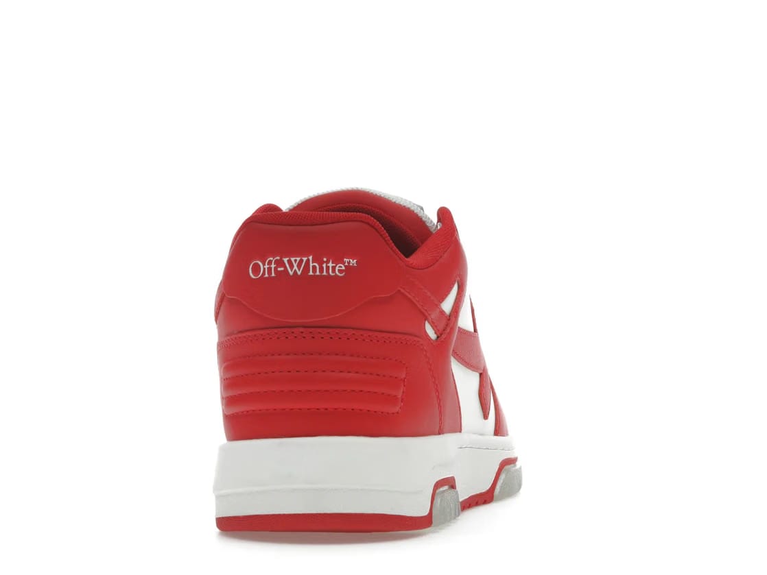 OFF-WHITE Out Of Office OOO Low Tops Red White