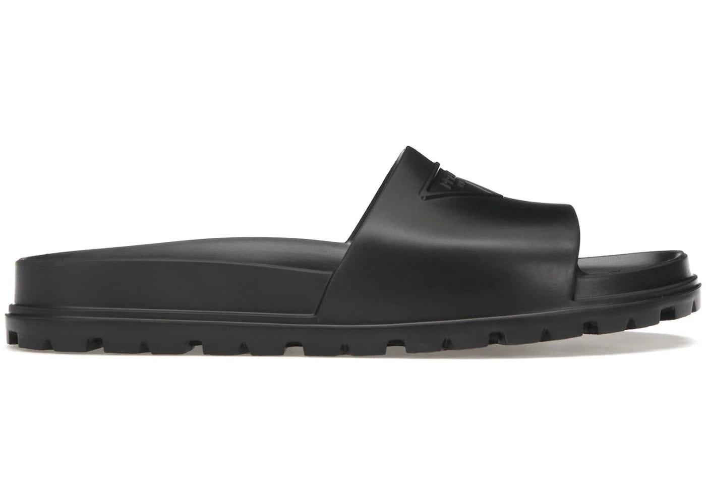 Prada Rubber Slide Black