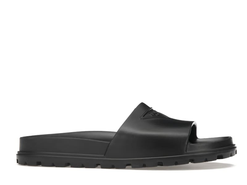 Prada Rubber Slide Black