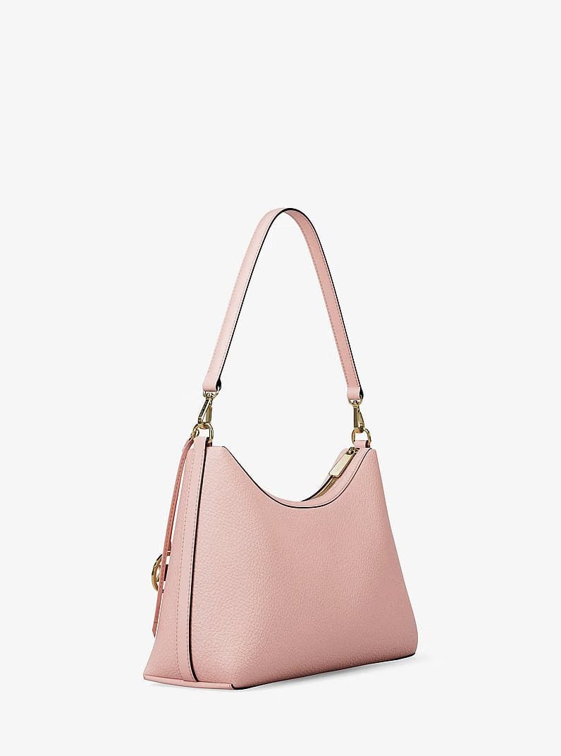 Michael Kors Sammy Medium Pebbled Leather Convertible Shoulder Bag Powder Blush