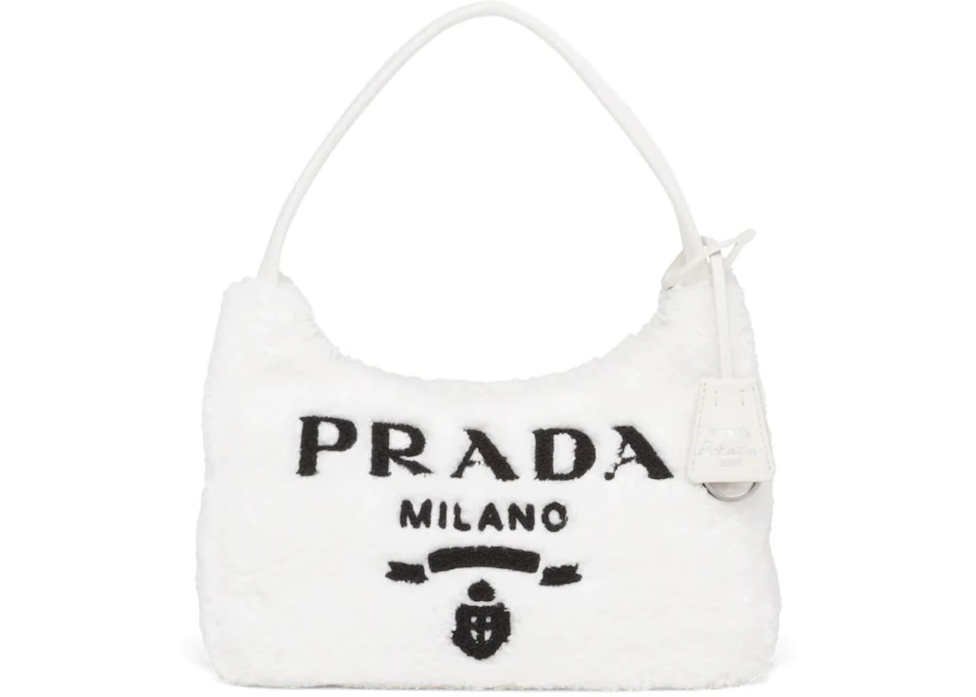 Prada Re-Edition 2000 Terry Mini Bag White/Black