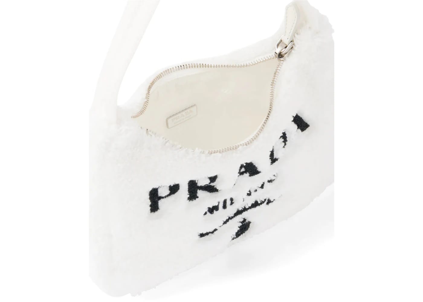 Prada Re-Edition 2000 Terry Mini Bag White/Black