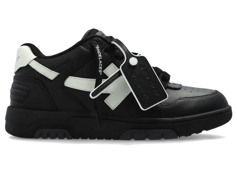 OFF-WHITE Out Of Office OOO Low Tops Black White (2025)