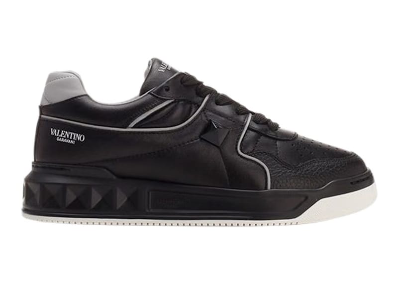 Valentino Garavani One Stud Low Top Black Gray