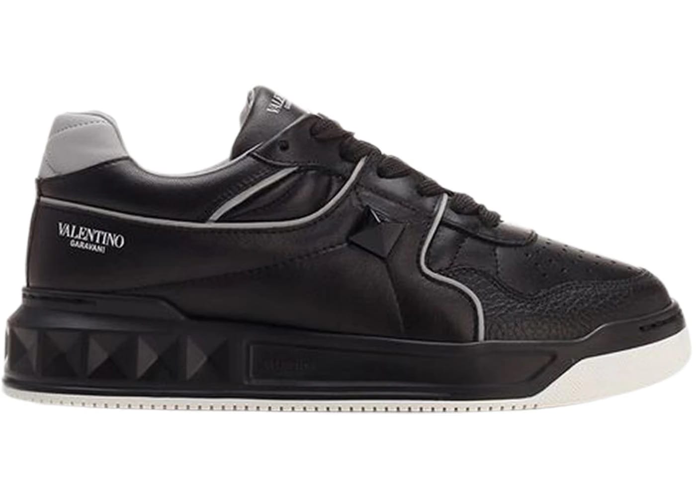 Valentino Garavani One Stud Low Top Black Gray
