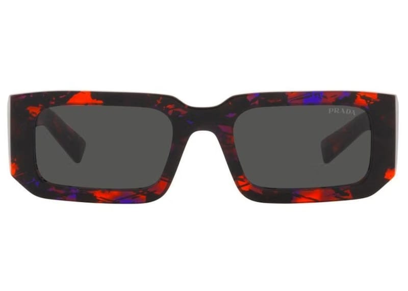 Prada Rectangle Sunglasses Red/Purple (PR06YS-06V5S0-53)