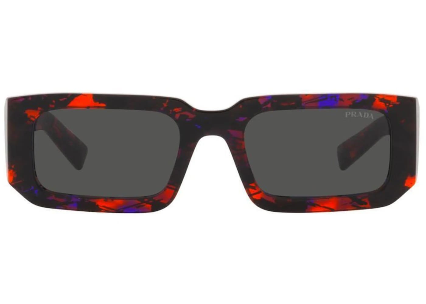 Prada Rectangle Sunglasses Red/Purple (PR06YS-06V5S0-53)