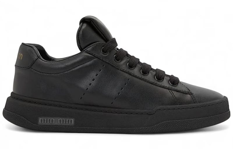 Miu Miu Leather Sneakers Black (Women's)