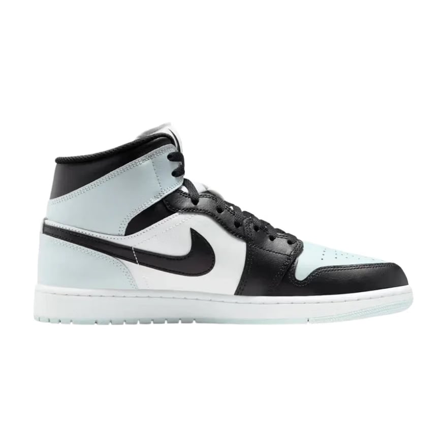 JORDAN AIR JORDAN 1 MID { BLACK/SQUADRON BLUE-AURA-WHITE