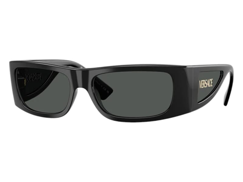 Versace Rectangle Sunglasses Gray Black (VE4482 GB1/87)