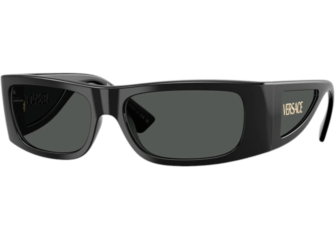 Versace Rectangle Sunglasses Gray Black (VE4482 GB1/87)