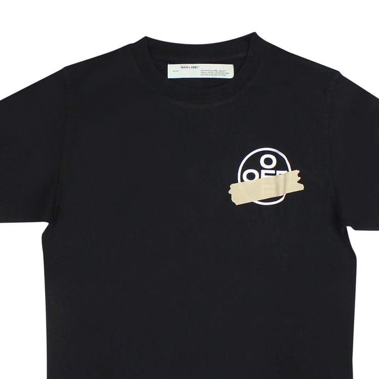 OFF-WHITE Slim Fit Tape Arrows T-Shirt Black/Beige