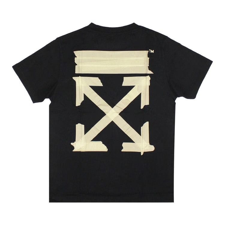 OFF-WHITE Slim Fit Tape Arrows T-Shirt Black/Beige