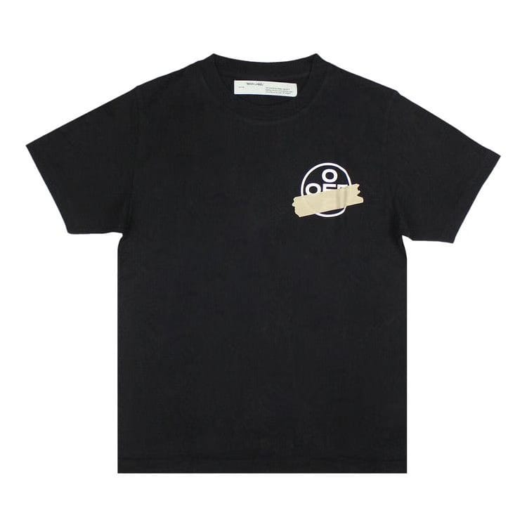 OFF-WHITE Slim Fit Tape Arrows T-Shirt Black/Beige