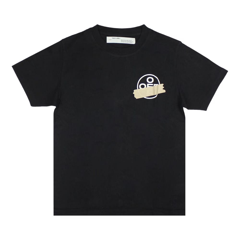 OFF-WHITE Slim Fit Tape Arrows T-Shirt Black/Beige
