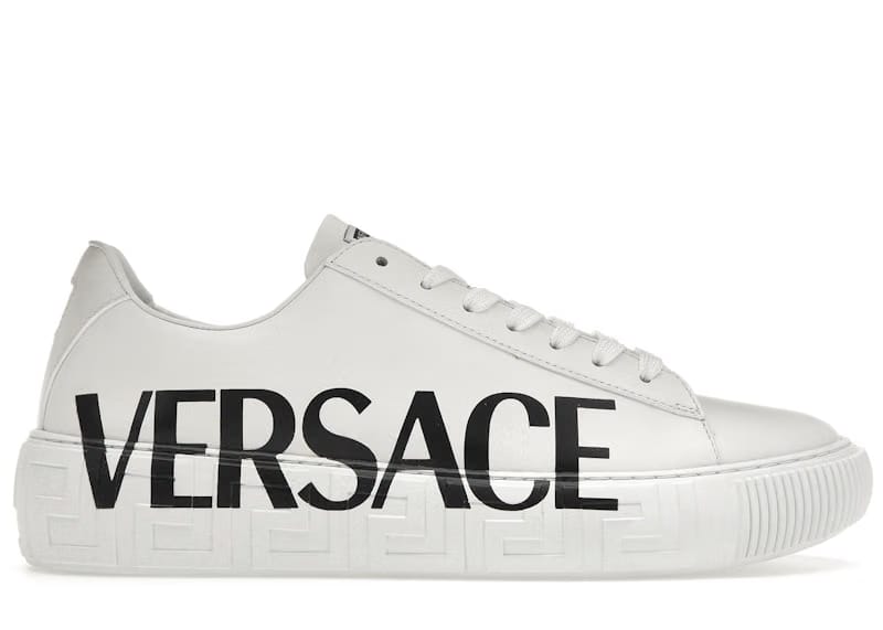 Versace Medusa Greca Low White White Black