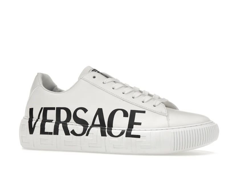 Versace Medusa Greca Low White White Black