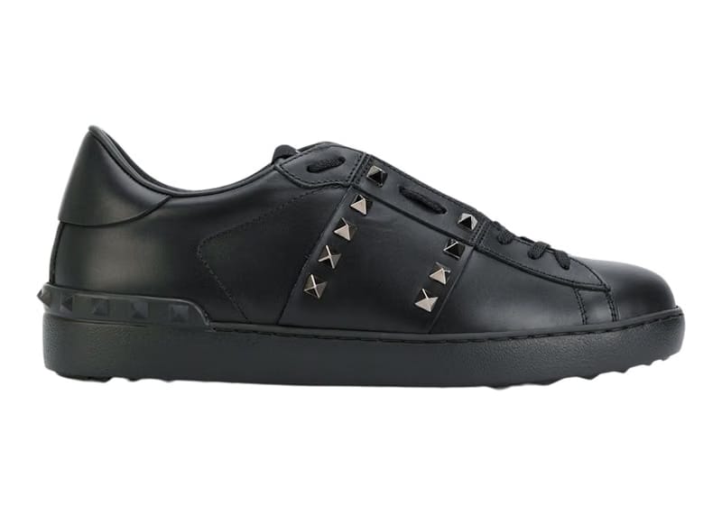 Valentino Garavani Rockstud Untitled Black Ruthenium-finish Stud