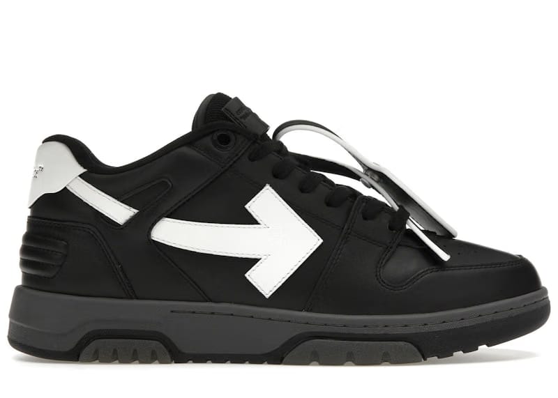 OFF-WHITE Out Of Office OOO Low Tops Black Grey White FW23