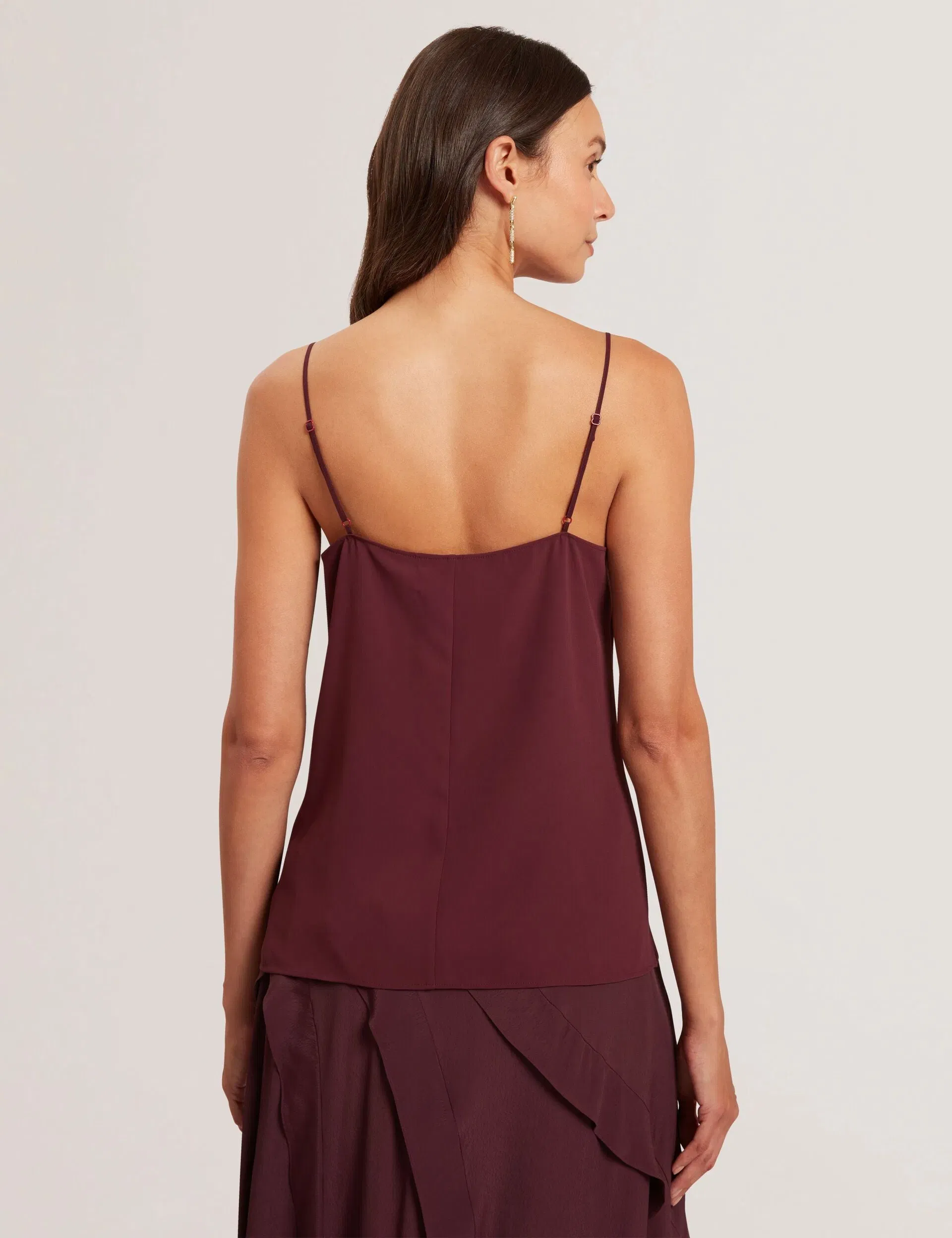 Ted Baker Lulea Chiffon Detail Vneck Strappy Cami Top Women's