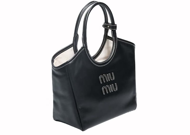 Miu Miu Ivy Leather Bag Nero