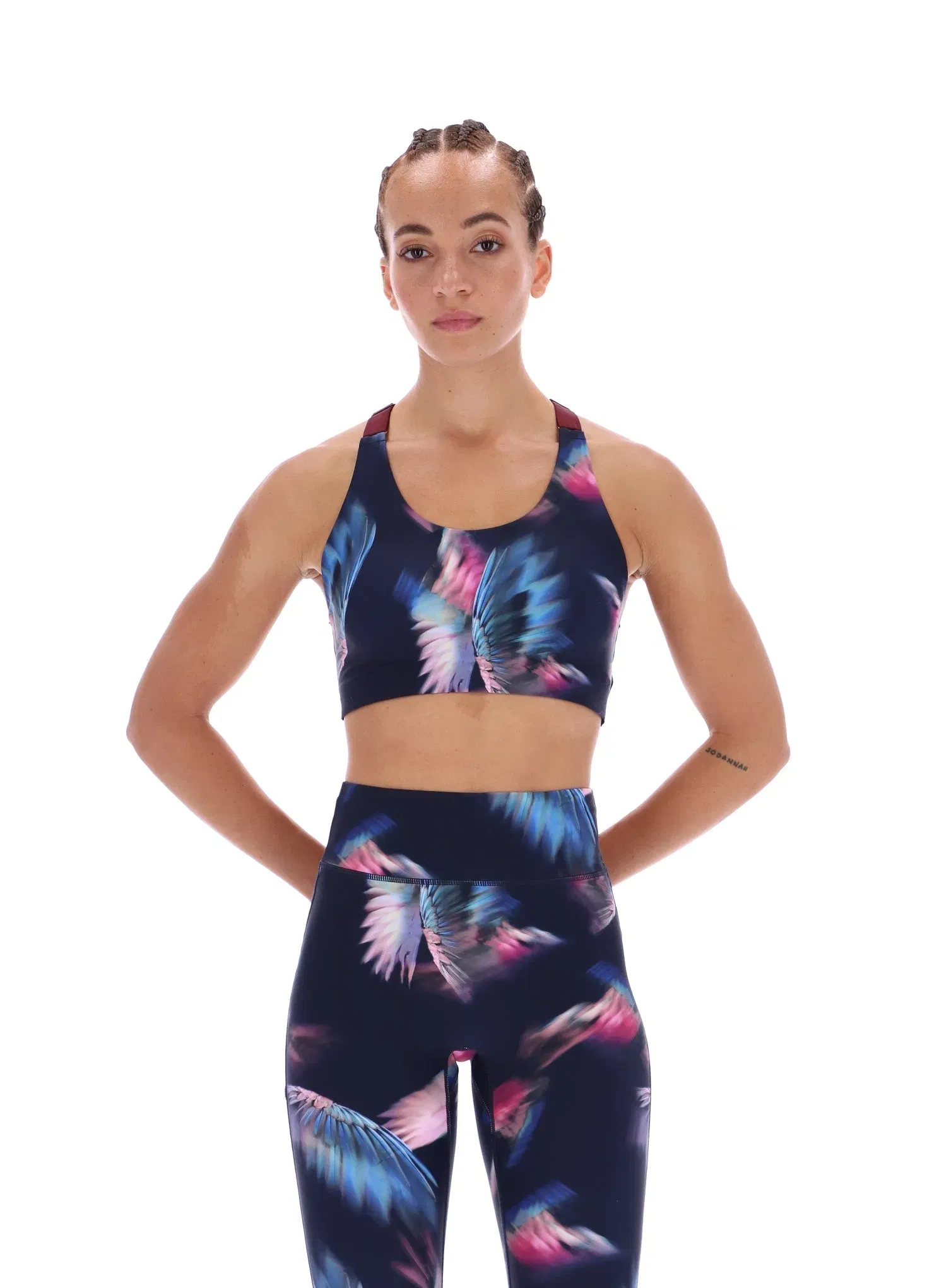 Ted Baker Jodie Printed High Impact Racer Sports Bra Women's