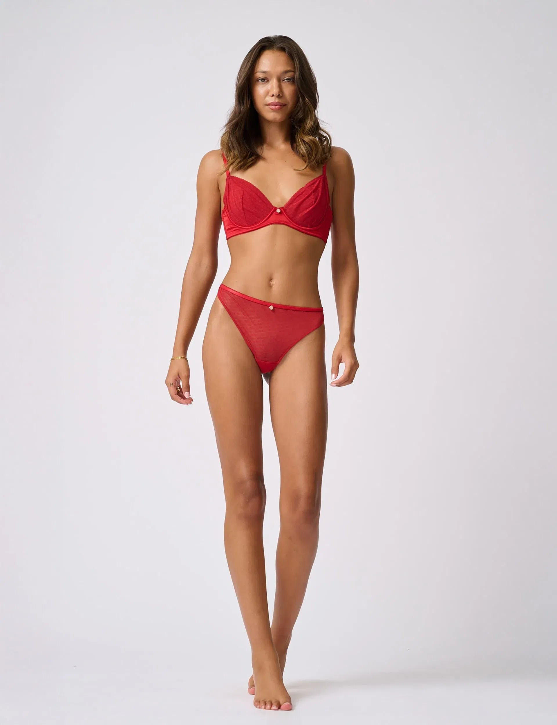 Ted Baker Irene Sheer Branded Mesh Thong Women's