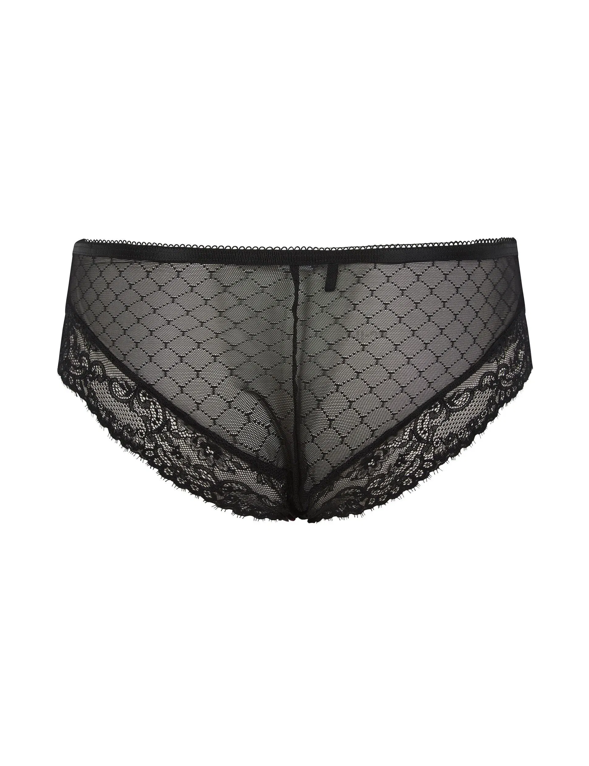 Ted Baker Hope Floral Print Lace Panel Brazilian Knickers Women's