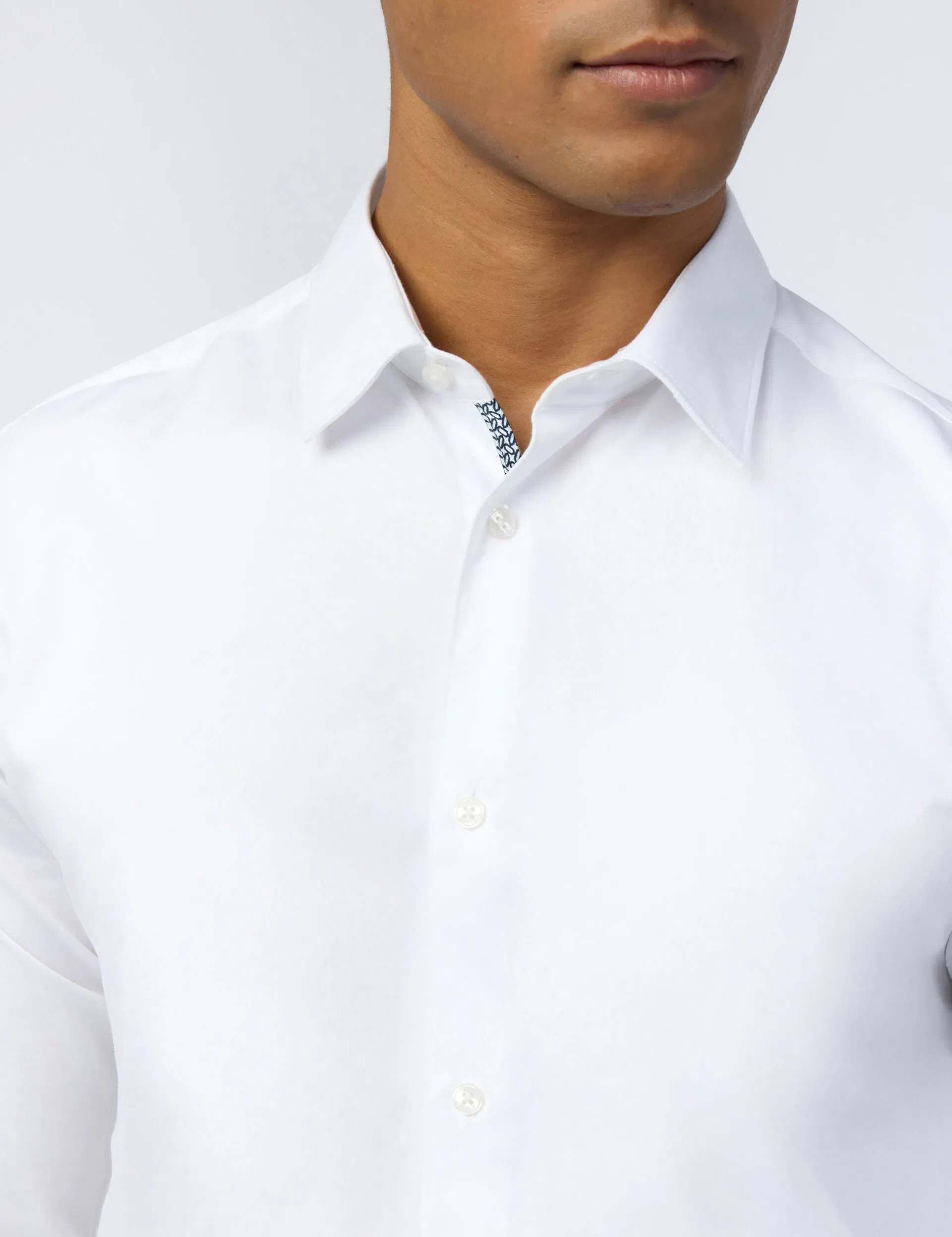 Ted Baker Emile Sateen Stretch Cotton Slim Fit Shirt