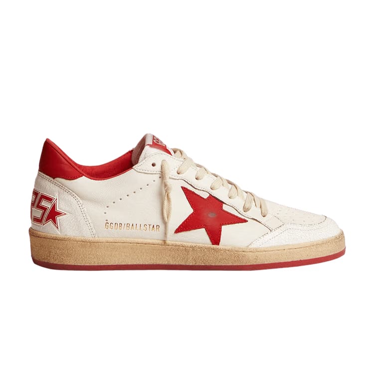 Golden Goose Ball Star White Red