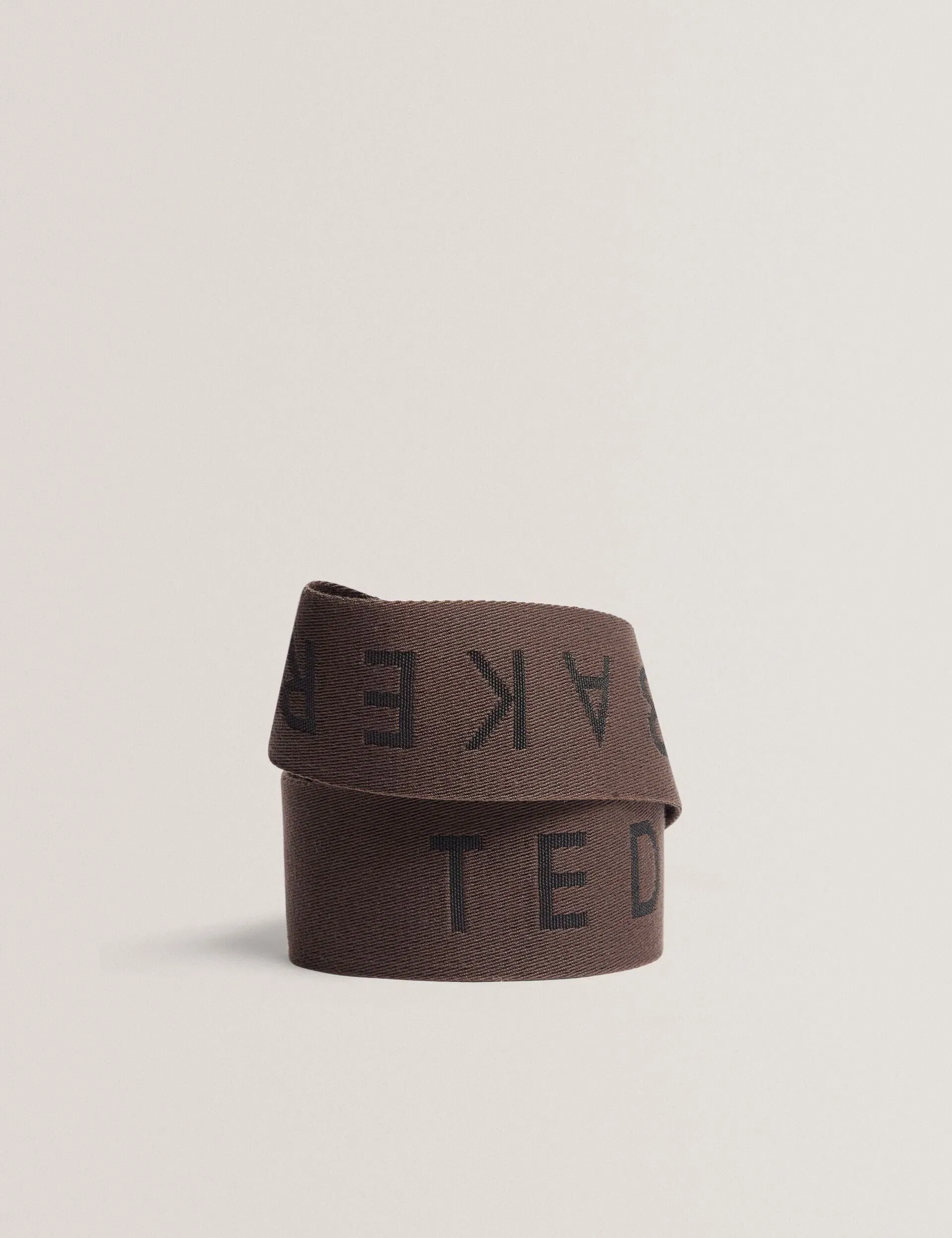 Ted Baker Wylow Logo Webbing Crossbody Bag Strap Chocolate Women's