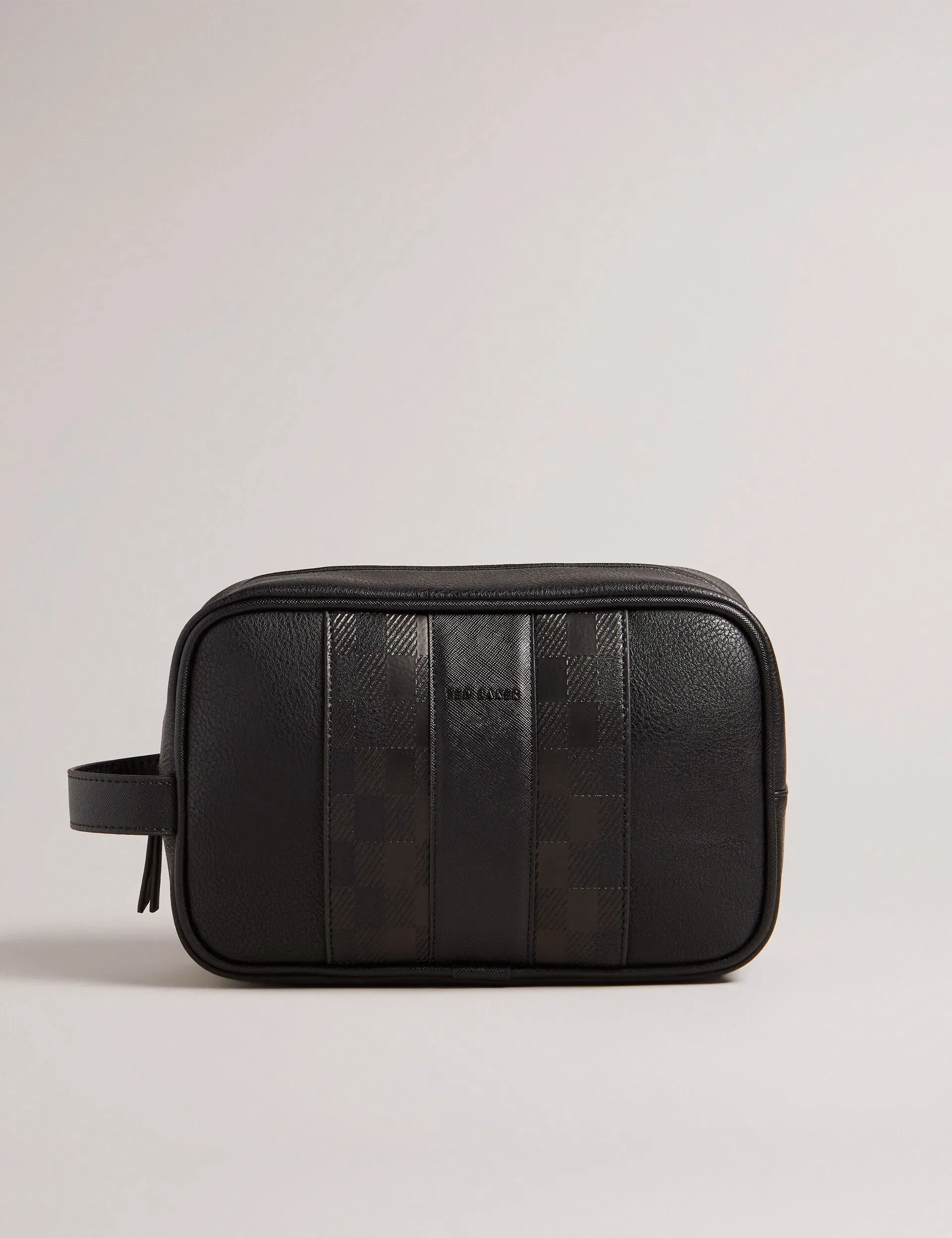 Ted Baker Waydee House Check Pu Washbag Black